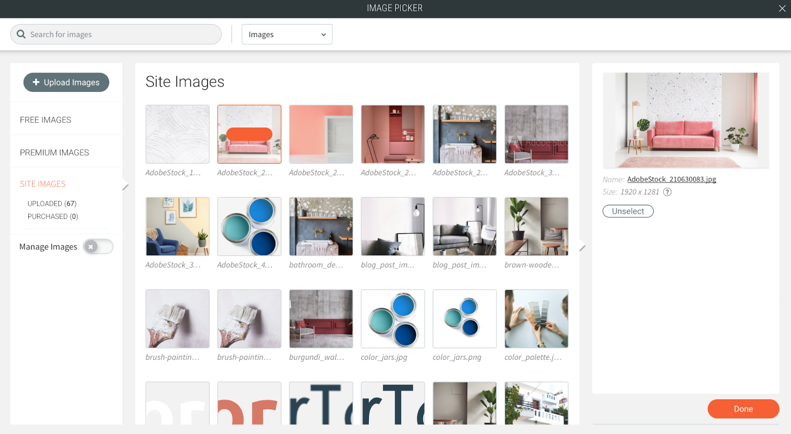 Image Picker in Duda