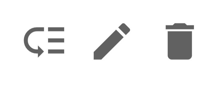 Filter Pin or Unpin/Edit/Remove