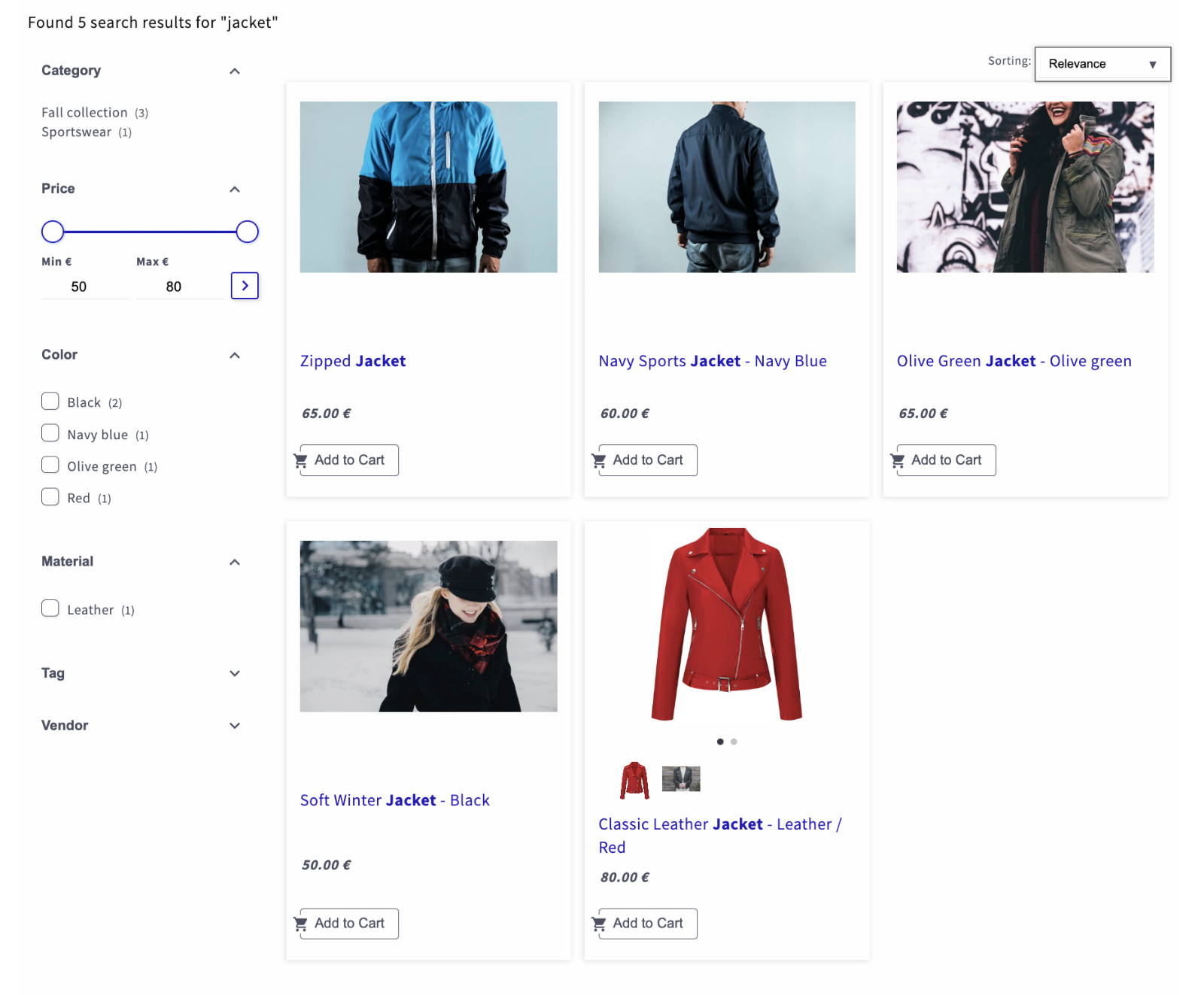 Search Preview in the Preview section of the Shopify admin page